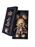 Simba 6315870313 - Disney Bronze Mickey Mouse, April Edition, Amazon Exclusiv, 35cm Plüschfigur, Micky Maus, im Geschenkkarton, Limitiert, Sonderedition, Sammlerstück, ab den ersten Lebensmonaten