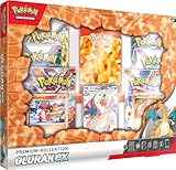 Pokémon-Sammelkartenspiel: Premium-Kollektion Glurak-ex (1 geprägte holografische Promokarte, 2 holografische Karten und 6 Boosterpacks des Pokémon-Sammelkartenspiels)