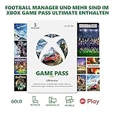 Xbox Game Pass Ultimate | 3 Monate | Mitgliedschaft beinhaltet Football Manager | Xbox & Windows 10/11 - Download Code