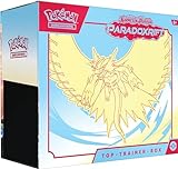 Pokémon-Sammelkartenspiel: Top-Trainer-Box Karmesin & Purpur – Paradoxrift: Donnersichel (9 Boosterpacks, 1 holografische Vollbild-Promokarte & Premium-Zubehör)