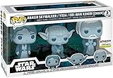 Funko Pop! Star Wars: ATG - Yoda - 3 Packung Force Ghost - Leuchtet Im Dunkeln - Amazon-Exklusiv - Vinyl-Sammelfigur - Geschenkidee - Offizielle Handelswaren - Movies Fans